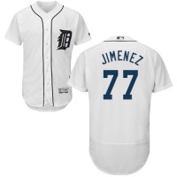 Detroit Tigers #77 Joe Jimenez White Flexbase Authentic Collection Stitched MLB Jersey