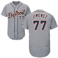 Detroit Tigers #77 Joe Jimenez Grey Flexbase Authentic Collection Stitched MLB Jersey