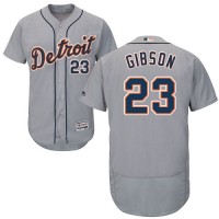 Detroit Tigers #23 Kirk Gibson Grey Flexbase Authentic Collection Stitched MLB Jersey