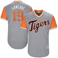 Detroit Tigers #19 Anibal Sanchez Gray 