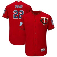 Minnesota Twins #22 Miguel Sano Red 2019 Spring Training Flex Base Stitched MLB Jersey