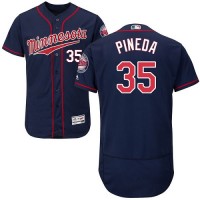 Minnesota Twins #35 Michael Pineda Navy Blue Flexbase Authentic Collection Stitched MLB Jersey