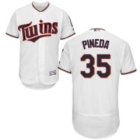 Minnesota Twins #35 Michael Pineda White Flexbase Authentic Collection Stitched MLB Jersey
