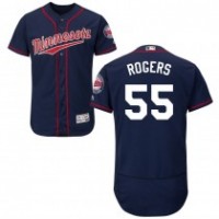 Minnesota Twins #55 Taylor Rogers Navy Blue Flexbase Authentic Collection Stitched MLB Jersey