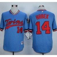 Minnesota Twins #14 Kent Hrbek Light Blue 1984 Turn Back The Clock Stitched MLB Jersey