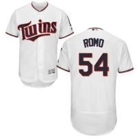 Minnesota Twins #54 Sergio Romo White Flexbase Authentic Collection Stitched MLB Jersey