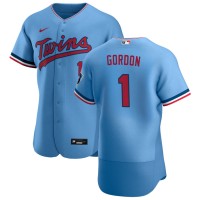 Minnesota Minnesota Twins #1 Nick Gordon Men's Nike Light Blue Alternate 2020 Authentic Team MLB Jersey