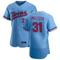 Minnesota Minnesota Twins #31 Devin Smeltzer Men's Nike Light Blue Alternate 2020 Authentic Team MLB Jersey