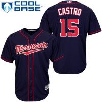 Minnesota Twins #15 Jason Castro Navy Blue Cool Base Stitched MLB Jersey