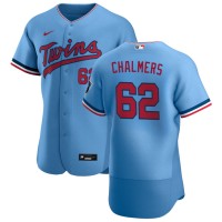 Minnesota Minnesota Twins #62 Dakota Chalmers Men's Nike Light Blue Alternate 2020 Authentic Team MLB Jersey