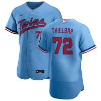 Minnesota Minnesota Twins #72 Caleb Thielbar Men's Nike Light Blue Alternate 2020 Authentic Team MLB Jersey