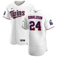 Minnesota Minnesota Twins #24 Josh Donaldson Men's Nike White Home 2020 60th Season Authentic Team MLB Jersey