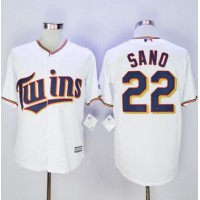 Minnesota Twins #22 Miguel Sano New White Cool Base Stitched MLB Jersey