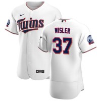 Minnesota Minnesota Twins #37 Matt Wisler Men's Nike White Home 2020 60th Season Authentic Team MLB Jersey