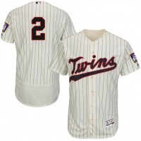 Minnesota Twins #2 Luis Arraez Cream Strip Flexbase Authentic Collection Stitched MLB Jersey
