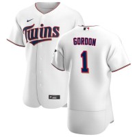 Minnesota Minnesota Twins #1 Nick Gordon Men's Nike White Home 2020 Authentic Player MLB Jersey