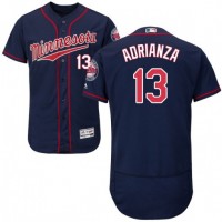 Minnesota Twins #13 Ehire Adrianza Navy Blue Flexbase Authentic Collection Stitched MLB Jersey