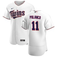 Minnesota Minnesota Twins #11 Jorge Polanco Men's Nike White Home 2020 Authentic Player MLB Jersey