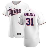 Minnesota Minnesota Twins #31 Devin Smeltzer Men's Nike White Home 2020 Authentic Player MLB Jersey