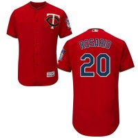 Minnesota Twins #20 Eddie Rosario Red Flexbase Authentic Collection Stitched MLB Jersey