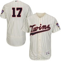 Minnesota Twins #17 Jose Berrios Cream(Black Strip) Flexbase Authentic Collection Stitched MLB Jersey
