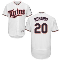 Minnesota Twins #20 Eddie Rosario White Flexbase Authentic Collection Stitched MLB Jersey