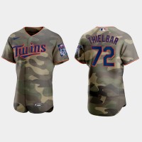 Minnesota Minnesota Twins #72 Caleb Thielbar Men's Nike 2021 Armed Forces Day Authentic MLB Jersey -Camo
