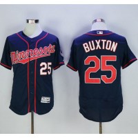 Minnesota Twins #25 Byron Buxton Navy Blue Flexbase Authentic Collection Stitched MLB Jersey