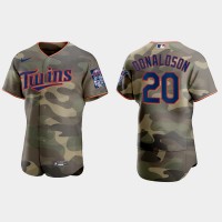 Minnesota Minnesota Twins #20 Josh Donaldson Men's Nike 2021 Armed Forces Day Authentic MLB Jersey -Camo