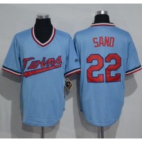 Minnesota Twins #22 Miguel Sano Light Blue Cooperstown Throwback Stitched MLB Jersey