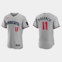 Minnesota Minnesota Twins #11 Jorge Polanco Men's Nike 2023 Authentic Jersey - Gray