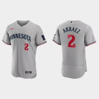 Minnesota Minnesota Twins #2 Luis Arraez Men's Nike 2023 Authentic Jersey - Gray