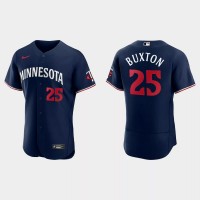 Minnesota Minnesota Twins #25 Byron Buxton Men's Nike 2023 Authentic Jersey - Navy