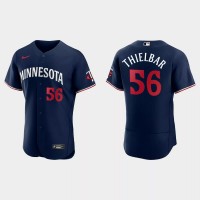 Minnesota Minnesota Twins #56 Caleb Thielbar Men's Nike 2023 Authentic Jersey - Navy
