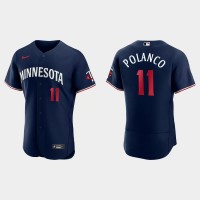 Minnesota Minnesota Twins #11 Jorge Polanco Men's Nike 2023 Authentic Jersey - Navy