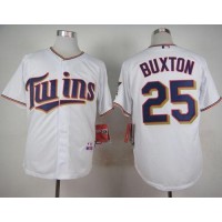 Minnesota Twins #25 Byron Buxton White Cool Base Stitched MLB Jersey