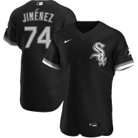 Chicago Chicago White Sox #74 Eloy Jimenez Men's Nike Black Alternate 2020 Authentic Player MLB Jersey