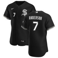 Chicago Chicago White Sox #7 Tim Anderson Men's Nike Black Alternate 2020 Authentic Player MLB Jersey