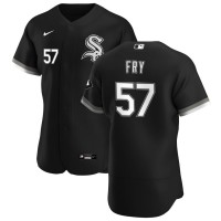Chicago Chicago White Sox #57 Jace Fry Men's Nike Black Alternate 2020 Authentic Player MLB Jersey