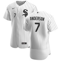 Chicago Chicago White Sox #7 Tim Anderson Men's Nike White Home 2020 Authentic Player MLB Jersey