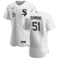 Chicago Chicago White Sox #51 Dane Dunning Men's Nike White Home 2020 Authentic Player MLB Jersey
