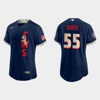 Chicago Chicago White Sox #55 Carlos Rodon 2021 Mlb All Star Game Authentic Navy Jersey