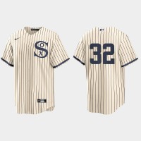 Chicago Chicago White Sox #32 Gavin Sheets Men's Nike White 2021 Field of Dreams Game MLB Jersey