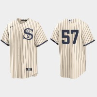 Chicago Chicago White Sox #57 Jace Fry Men's Nike White 2021 Field of Dreams Game MLB Jersey