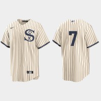 Chicago Chicago White Sox #7 Tim Anderson Men's Nike White 2021 Field of Dreams Game MLB Jersey