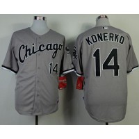 Chicago White Sox #14 Paul Konerko Grey Cool Base Stitched MLB Jersey