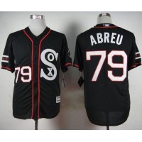 Chicago White Sox #79 Jose Abreu Black New Cool Base Stitched MLB Jersey