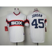 Chicago White Sox #45 Michael Jordan White Alternate Home Cool Base Stitched MLB Jersey