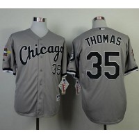 Chicago White Sox #35 Frank Thomas Grey Cool Base Stitched MLB Jersey