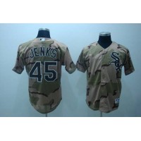 Chicago White Sox #45 Bobby Jenks Stitched Camouflage MLB Jersey